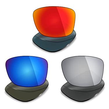 Imagem de 3 pares de lentes polarizadas de substituição Mryok para óculos de sol Oakley Jupiter Squared – Opções