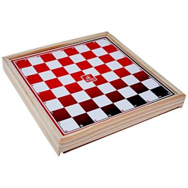 Imagem de Tabuleiro e estojo de Damas e Ludo