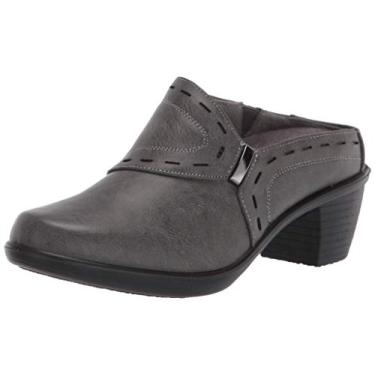 Imagem de Easy Street Sapatos femininos Cynthia Comfort Mule casuais salto e sapatos para bomba, Cinza, 8.5