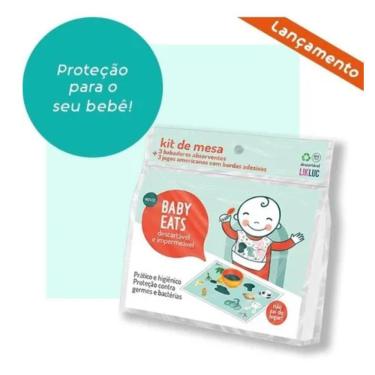 Imagem de Kit 3 Jogo Americano E3 Babadores Descartáveis Baby Eats