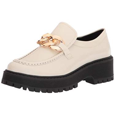 Imagem de Steve Madden Mocassim Malvern Feminino, Corrente de patente óssea, 7.5