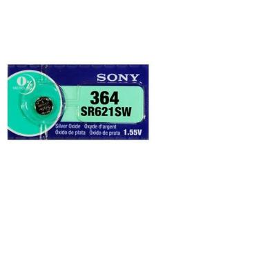 Imagem de Bateria Sony 364 Botão Sr621sw Relógio Cartela 4 Un