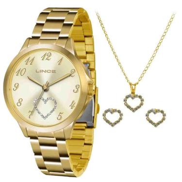 Imagem de Relógio Lince Feminino Lrg4454l Kt51c2kx com Colar e Brincos