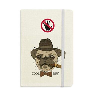 Imagem de Caderno secreto estilo britânico suave para cachorro e cigarro diário clássico A5