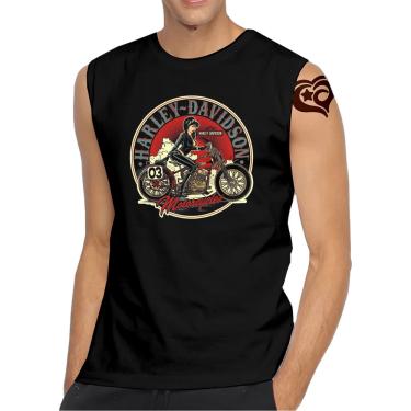 Imagem de Camiseta Regata Rock In Roll masculina Moto Adulto