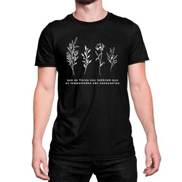 Imagem de Camiseta T-Shirt Que as Flores Nos Lembrem Algodão