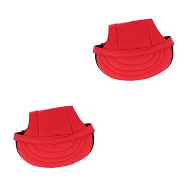 Imagem de 2 peças vestuário ao ar livre roupas de cachorro chapéu de beisebol para cães chapéus de viseira ao ar livre chapéus de cachorro roupas chapéu de cachorro chapéu de cachorro vermelho grande cão chapéu chapéu chapéu pode para chapéu de