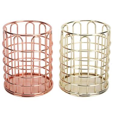 Imagem de Porta-canetas,2pcs Porta-lápis Organizadores De Mesa, Organizador De Caneta Multifuncional Oco, Grande Capacidade, Organizador De Pincéis De Maquiagem, Organizador De Suprimentos De Mesa