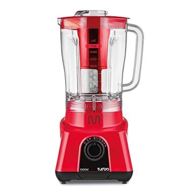 Imagem de Liquidificador 2,6L Turbo Vermelho 1000w-127v com 8 Velocidades Multi - LQ1003