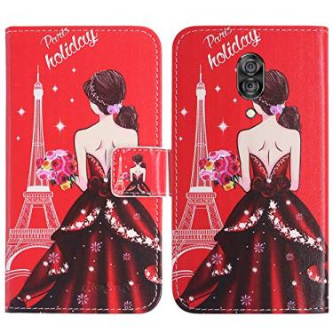 Imagem de TienJueShi Dream Girl Fashion Style Book Stand Flip PU couro ímã TPU silicone protetor capa de telefone para Lenovo Z5 Pro L78031 6,35 polegadas capa Etui Wallet