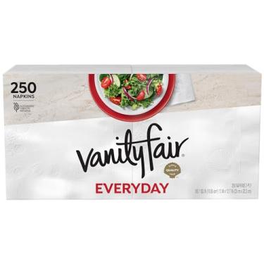 Imagem de Vanity Fair Guardanapos de papel todos os dias, 250 unidades, guardanapos descartáveis feitos macios e macios para refeições diárias