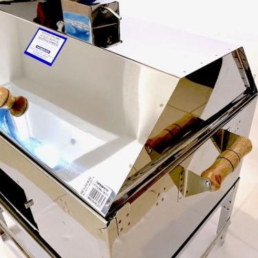Imagem de Churrasqueira A Bafo Portátil Pesca Camping Inox Mif2
