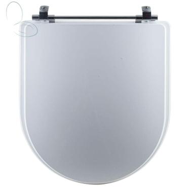 Imagem de Assento Sanitário Tampa de Vaso Branco Resina Poliester Calypso para bacia Incepa
