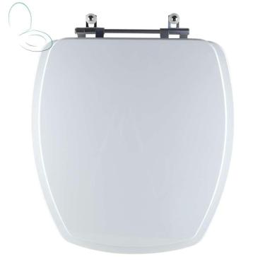 Imagem de Assento Sanitário Tampa de Vaso Branco Resina Poliester Thema para bacia Incepa