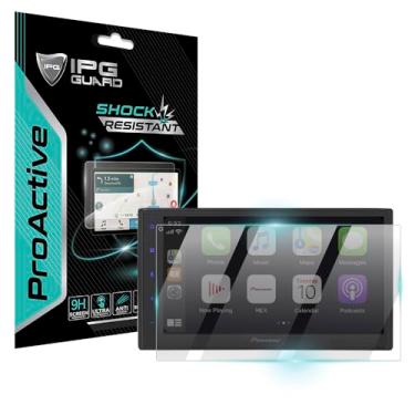 Imagem de IPG Protetor de tela ProActive para PIONEER DMH-1770NEX, DMH-W2700NEX, DMH-W2770NEX de 6,8 polegadas, rigidez 9H, vidro suave, ultra responsivo, alta nitidez, antiarranhões e à prova de choque Nano