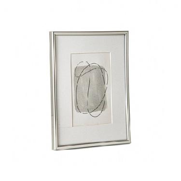 Imagem de Porta Retratos Em Metal Prata - 15X20