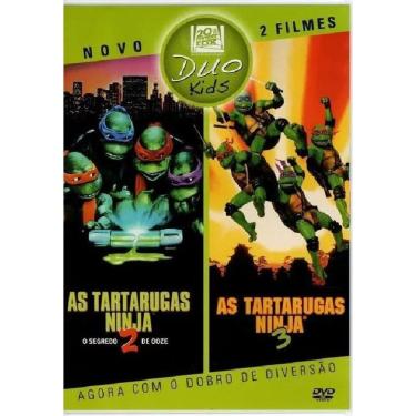 Imagem de Dvd - duo kids 2 filmes as tartarugas ninja 2 e 3