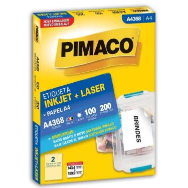 Imagem de Etiqueta Pimaco Inkjet + Laser - A4368