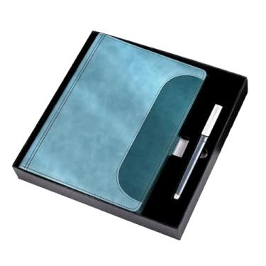 Imagem de Caderno A5 Business Flipped Sub Binder Removível Página Interna Minimalista - Azul Lago (Caixa A5)