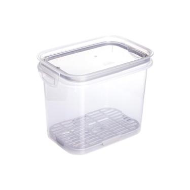 Imagem de Pote Trava Mais Retangular 1,8L C/Escorredor Plasútil