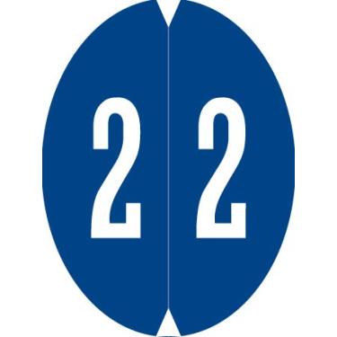 Imagem de Doctor Stuff - File Folder Labels, Number 2, VRE/GBS 8857 MatchSYS #6 - VONM Series Chart Stickers, Dark Blue, 1-1/2" x 1-1/8", #2, 500/Roll