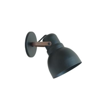 Imagem de Arandela de Alumínio Industrial para Banheiro e Lavabo E27 - Preto Texturizado, Instalação Simples, Bivolt, Design Retro