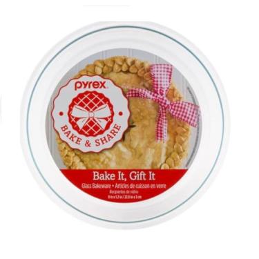 Imagem de Pyrex Prato de torta de forno de vidro 22,88 cm x 3 cm