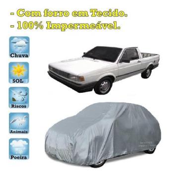 Imagem de Capa com forro cobrir carro Volkswagen Saveiro Quadrada 100% Impermeáv