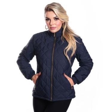 Imagem de Jaqueta Matelasse Casaco Blusa Feminina - OX CONFECÇÕES, M, Azul