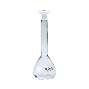 Imagem de Balão Volumétrico Classe A Vidro Boro 3.3 Rolha Poli Cap 50ML - Precis