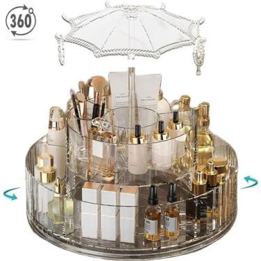 Imagem de Organizador de Maquiagem Giratório Cosméticos Jóias Acrilico - Top