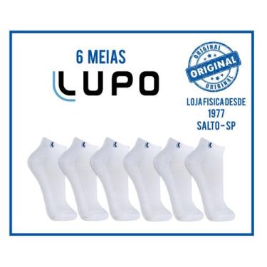 Imagem de Meias Lupo - Kit 6 Pares Meia Esportivas Lupo Cano Curto Ref.3225, 6, 