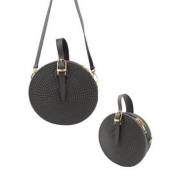 Imagem de Kit 2 Bolsa Silicone Redonda Reforçada Tiracolo Ombro Casual Praia - K