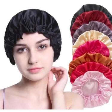 Imagem de Touca de Cetim Dupla Face Anti Frizz Forrada - D&D Commerce