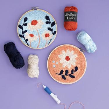 Imagem de Scheepjes Punch Needle Kit – Flowers Design, Complete Craft Kit for Needle Punching, Ideal for Beginners and Experienced Crafters
