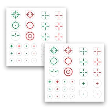 Imagem de Adesivo transparente FPS Aim Sight Assist – Pacote com 2 adesivos para monitor de escopo rápido, sem escopo, decalque de TV, adesivos de tiro para videogames FPS, monitor de TV e celular (forma B x 2)