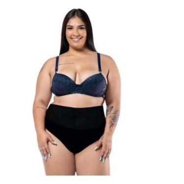 Imagem de Kit 3 calcinhas fio dental plus size firma a barriga não marca - LOBAC