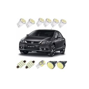 Imagem de Kit Lampadas Led New Civic 2014 2015 2016 Pingo Ré Teto