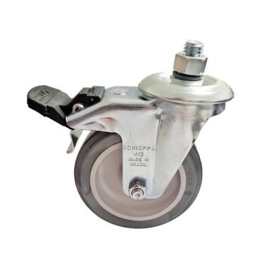 Imagem de Rodízio 412 parafuso giratório GLE 412 BP com freio - Schioppa