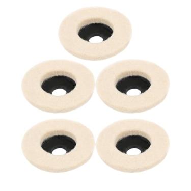 Imagem de 1PC 50mm/75mm Lã Polimento Roda Almofadas de Polimento Rebarbadora Roda Feltro Disco de Polimento para Metal Mármore Vidro Cerâmica,75mm 5Pcs,1