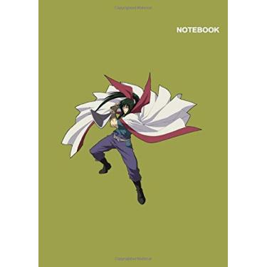 Imagem de Kids notebook Rurouni Kenshin Wandering Samurai: College Ruled paper, 110 Pages, 8.27 x 11.69 (International standard for paper A4 size), Rurouni ... Hiko Seijuro XIII Green Notebook Cover.