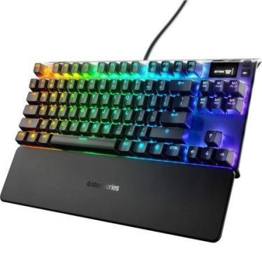 Imagem de Teclado Mecânico Steelseries Apex 7 TKL  Ingles Switch Red, preto