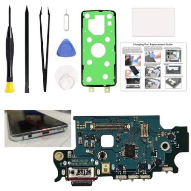 Imagem de Kit de substituição de porta de carregamento compatível com Galaxy S23 Plus SM-S916U, SM-S916U1, SM-S916W, placa de base USB-C da série EUA Conector S23+ Plus, com manual de instruções, kit de
