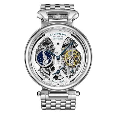 Imagem de Relógio Masculino Stuhrling Imperador 4003 Automático 46mm, Prata