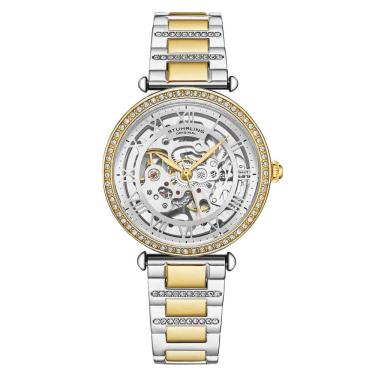 Imagem de Relógio Feminino Stuhrling Si Legacy 4023.3 Automático 38mm, Prata e Dourado