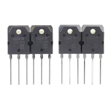 Imagem de 2 pares SSB688 (B688 2SB688) + SSD718 (D718 2SD718) NPN PNP Transistor de potência de silício TO-3PN 120V 10A 100W hFE:80-160