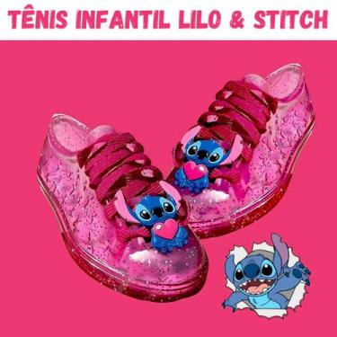 Imagem de Tênis Infantil Menina Stitch 25 ao 32 Confortável  - LG KIDS, Rosa bri