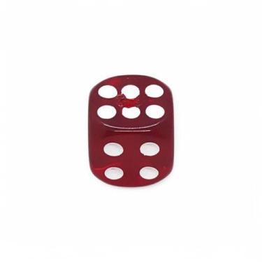 Imagem de Dado Vermelho Transparente Guia Zé Pilintra Umbanda Unidade - Flash