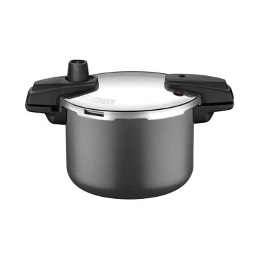 Imagem de Panela de Pressão Arizona Indução 20 cm 4,5 L em Alumínio Revestimento Interno e Externo Grafite  Tramontina 20560/520