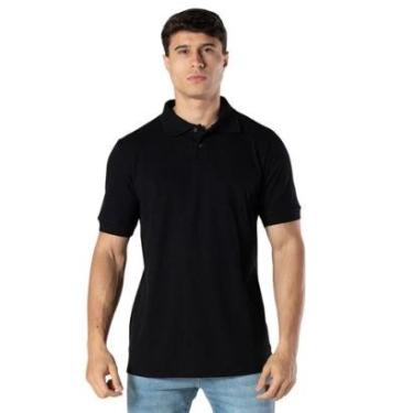 Imagem de Kit 2 Camisa Polo Preta Gola Lisa Masculina Keeper-Masculino